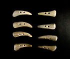 ANTLER BUTTONS,1  3/4"TOGGLES,TINES,8 FLATTER CURVED PIECES,134-45