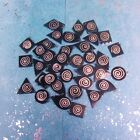 50 PC Jewelry Making Lot Spiral Resin Craft Bead Charms DIY Assorted Shapes