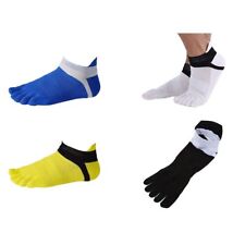 2X(4 Pair Toe socks No Show Five Finger Socks Cotton Athletic Running Socks1591