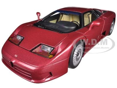 BUGATTI EB110 GT DARK RED 1/18 DIECAST MODEL CAR BY AUTOART 70977 - Image 1 of 4