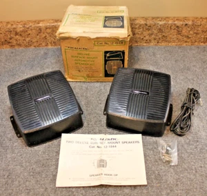 Seltene Neuauskunft Zwei realistische 5" Oberflächenhalterung Lautsprecher Set Box Draht Anleitung 3W - Bild 1 von 17
