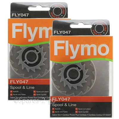 2 x FLYMO Strimmer Spool & Line Garden Trimmer Cordless Contour XT 500XT FLY047 - Image 1 of 3