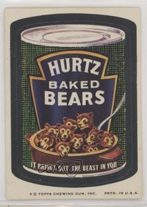 1974 Topps Wacky Packages Series 7 Hurtz Baked Bears 0s4