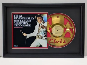 Elvis Presley Laser Cut Limited Edition Gold or Platinum LP Display - Picture 1 of 6