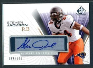 2004 SP Game Used Steven Jackson RC Exclusives AUTO 68/100 - Picture 1 of 2