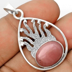 Natürlicher Guave Quarz - Brasilien 925 Sterling Silber Anhänger Schmuck P-1209 - Bild 1 von 5