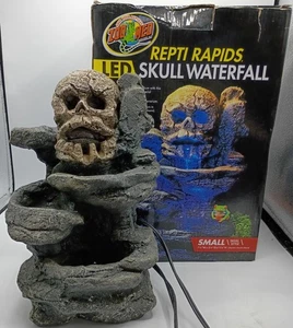 Zoo Med Repti Rapids LED Skull Waterfall Small - (7.5"L x 5.25"W x 11.25"H) - Picture 1 of 6