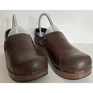 Dansko Stacie Gr. 37 US 6 1/2 - 7 Clogs Comfort braun Leder Clogs Slipper Schuhe - Bild 1 von 6