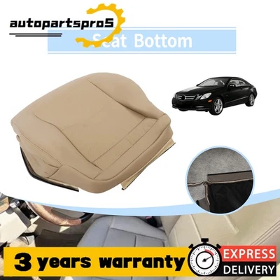 Driver Side Bottom Leather Seat Cover Tan Fits For 10-14 Mercedes Benz E350 E550 — 第 1/4 张图片