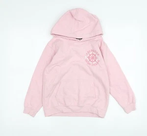 O'Shea Girls Pink Nautical Graphic Hoodie L - Picture 1 of 12