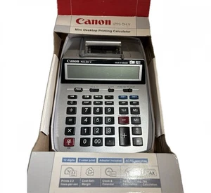 Calculadora de escritorio de impresión Canon P23-DH V en caja original con cable de alimentación de pared. - Imagen 1 de 6