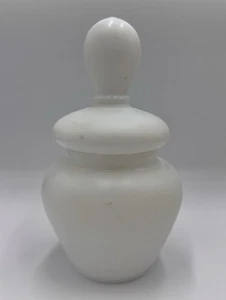 Apothecary White Milk Glass Jar 7.5” - Picture 1 of 6