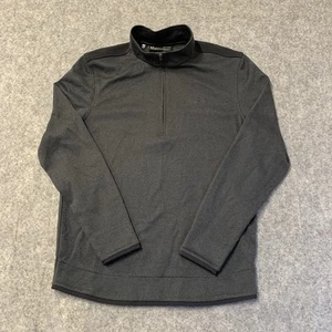 Under Armour 1/4 Zip Pullover Mens M Dark Gray Loose Coldgear - Picture 1 of 9