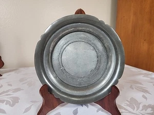 Vintage Crescent Pewter No.1703 Dessert Plate or Small Bowl - Picture 1 of 6