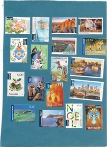 UNFRANKED AUSTRALIAN STAMPS FACE VALUE $50.00 ALL INTERNATIONAL POST - Picture 1 of 1