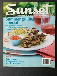 Sunset Magazine July 2007 2000's Lifestyle Travel Recipes Gardening Ads - Foto 1 di 8