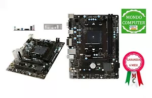 SCHEDA MADRE SOCKET FM2 MSI A68HM-P33V2/ CPU A6_PRO7400 + LAMIERA BACK PANEL - Imagen 1 de 1