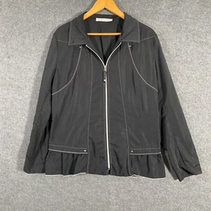 Melanie Lyne Jacket Womens 16 Black Windbreaker Collared Formal Evening Ladies - Picture 1 of 12