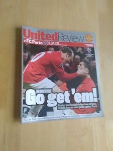 2008/9 MANCHESTER UNITED V FC PORTO - EUROPEAN CHAMPIONS LEAGUE 1/4 FINAL - Picture 1 of 1