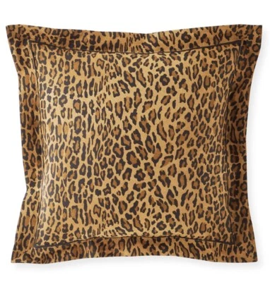 NUEVA ALMOHADA CASERA RALPH LAUREN PLUMA LEOPARDO ANIMAL ÁFRICA TEMA SAFARI Foto 1 de 4
