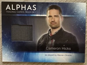 Alphas Cameron Hicks Wardrobe Costume Card M4 As Played By Warren Christie - Picture 1 of 2