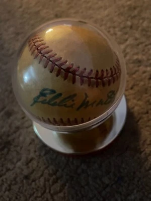 Eddie Mathews HOF Milwaukee Braves Autographd N.L.baseball- authenticated PSA - Image 1 of 4