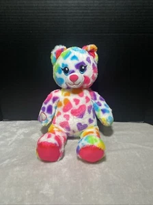 Costruisci un Orso Gatto Peluche Cuori Arcobaleno Gattino 16” BAB Peluche Morbido Pet Lovey - Foto 1 di 6