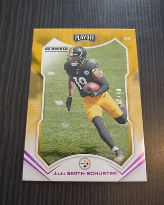 2021 Panini Playoff JUJU SMITH-SCHUSTER No Huddle #5/10 Purple SP - Image 1 of 4