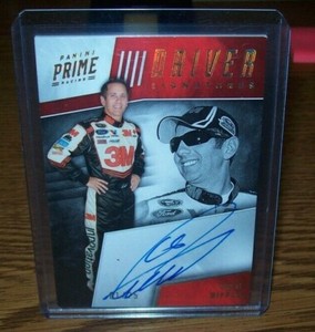 GREG BIFFLE 2018 PANINI PRIME RACING AUTOGRAPHED CARD 01/25 MADE