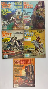 Real West Magazine, Vol. 23, 1980, Vintage Western History, Pulp, Lot of 5 - Foto 1 di 21