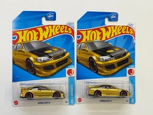 2022 HOT WHEELS HW J-IMPORTS HONDA CIVIC Si #2/10 LOT OF 2 - Picture 1 of 11