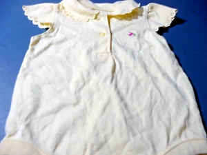 NEW ADORABLE GEORGE BRAND 3-6 MONTHS YELLOW BODYSUIT WITH CUTE LACE - Picture 1 of 4