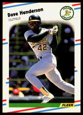 Dave Henderson 1988 Fleer Update #U-53 Glossy - Image 1 of 2