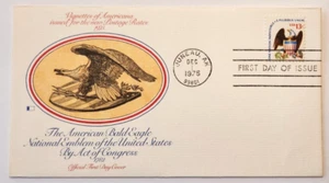 1975 US Postage - SCOTT 1596 - 13 CENT - EAGLE & SHIELD - FDC Fleetwood - Bild 1 von 2