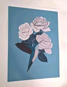 Hummingbird In Flight ART PRINT Size A3 ( Signed By Artist) - Picture 1 of 3