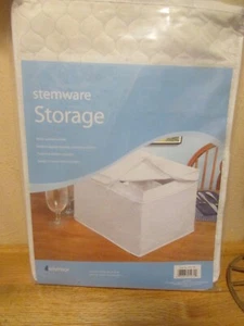 Stemware Glasses Quilted Storage Box - 12 Sections - New - Picture 1 of 1