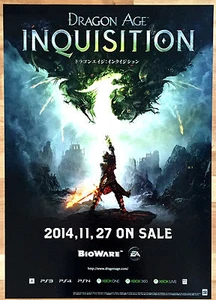 Dragon Age Inquisition RARE PS4 XBOX 360 ONE PS3 51.5cm x 73cm Jap Promo Poster - Picture 1 of 1