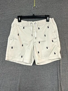 Polo Ralph Lauren pantaloncino uomo piccolo avorio pony ricamato tasche coulisse - Foto 1 di 7