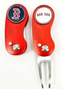 HERRAMIENTA DE REPARACIÓN DIVOT DIVOT DIVOT SWITCHBLADE GOLF SWITCHBLADE + Marcador de bola rojo - Imagen 1 de 1