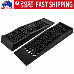 2 x Low Profile Car Service Ramps 5T Heavy-Duty Lowered Vehicle Pair 5000KG - Picture 1 of 11