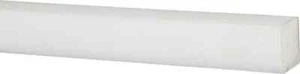 UHMW Polyethylene White Bar, 1" Wide x 3/4" High x 60" Long (+/-10% Tolerance) - Picture 1 of 1