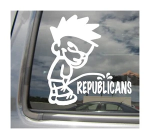 Pee On Republicans - Funny Humorous Car Auto Window Vinyl Decal Sticker 02131 - Bild 1 von 2