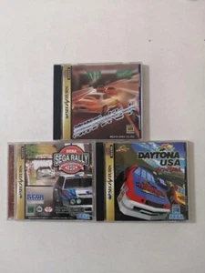 CD-ROMs de juegos de carreras Sega Saturn de Sega paquete de 3 de Japón - Imagen 1 de 4