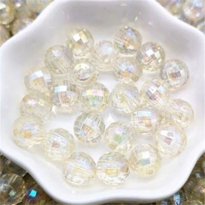 Cuentas de acrílico transparente cuentas espaciadoras sueltas hágalo usted mismo pulsera joyería 6/810 mm Foto 1 de 4