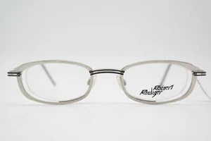 Vintage Brille Robert Rüdger 1950 Silber Schwarz Oval Brillengestell eyeglasses - Bild 1 von 6