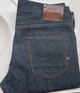 SCOTCH & SODA SELVEDGE DENIM LOT 22 AMSTERDAM BLAUW TYE CHECKMATE JEANS MENS 34 - Picture 1 of 9