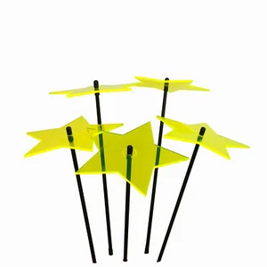 Conjunto de 5 estrellas grandes para decoración solar exterior decoración solar estaca patio césped - Imagen 1 de 3