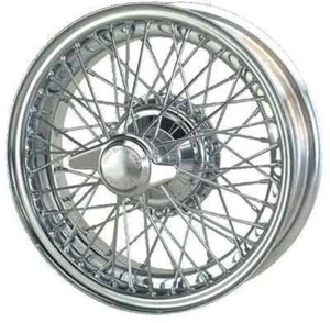 MWS Chrome Wire Wheel 4.5 x 16 60 Spokes WW5917C/2-TL Aston Martin DB1, DB2, DB4 - Picture 1 of 1