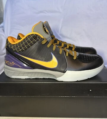Size 10 - Nike Zoom Kobe 4 Protro 2019 Carpe Diem Black/Del Sol-Varsity Purple - Image 1 of 4