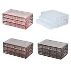 Earring Display Case 3 Drawers Jewelry Organizer Sturdy for Bathroom Counter
